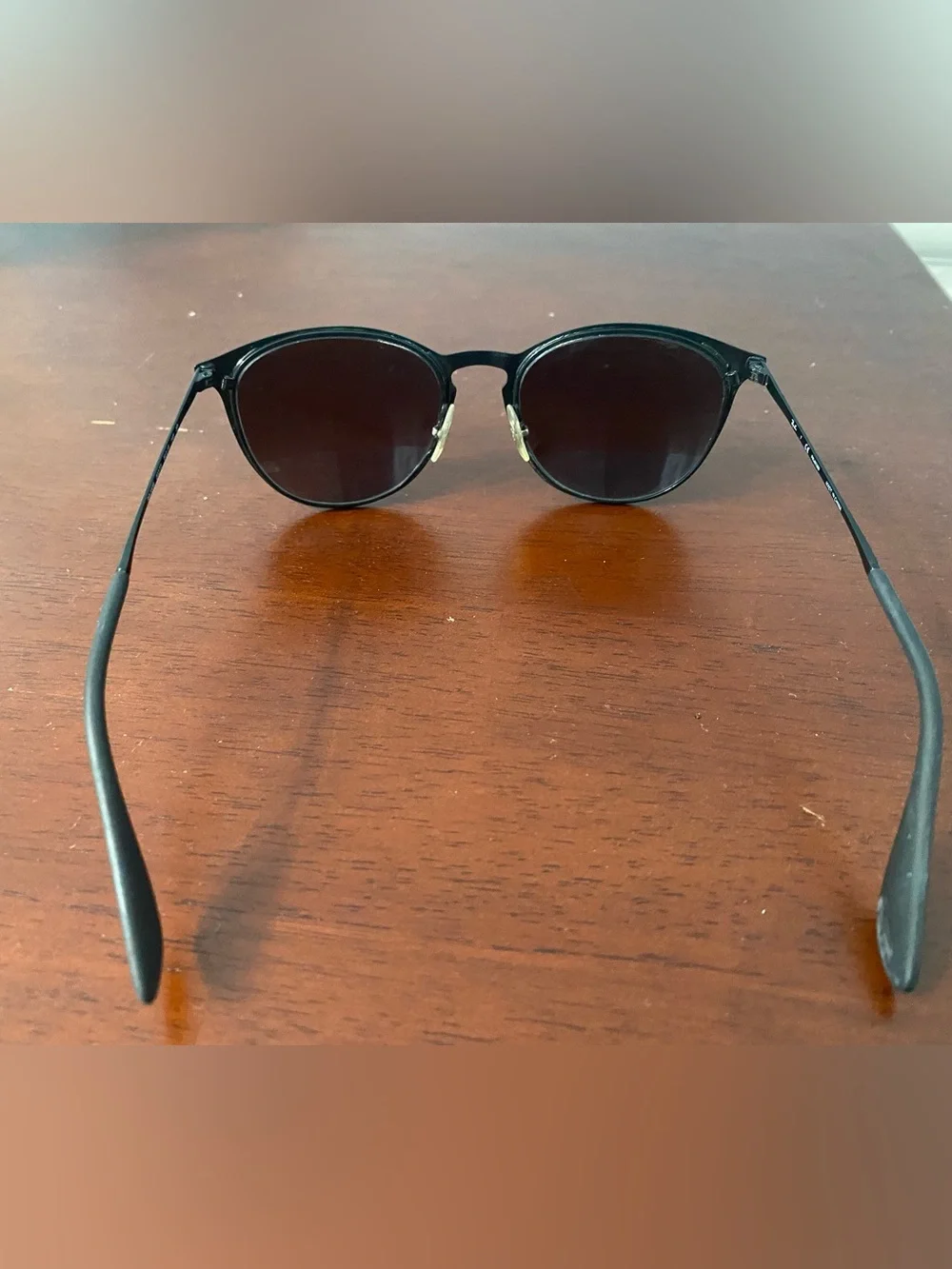 Ray-Ban Black Frame Polarized Sunglasses with Case